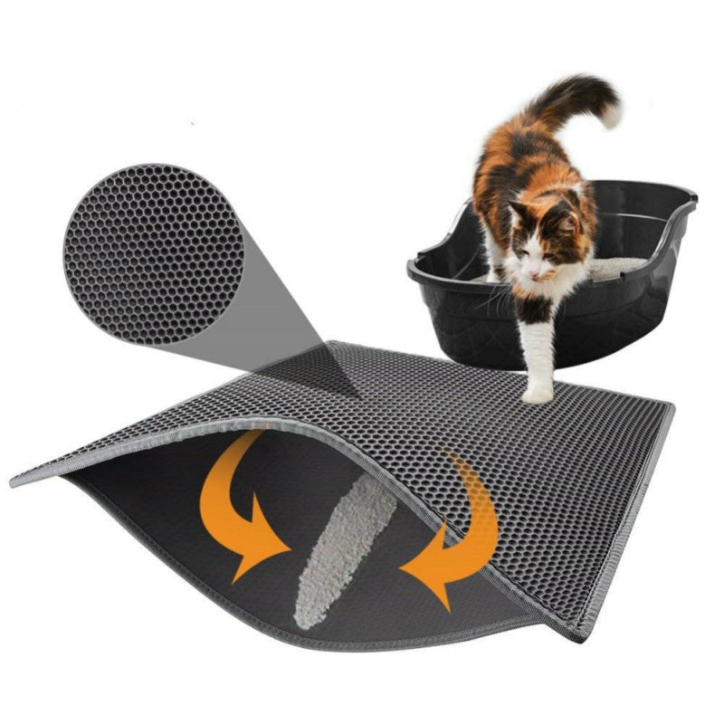 Genieforce® TC8 BRAUN Katzenmatte Matte Katzenstreumatte für  Katzentoiletten 🛡